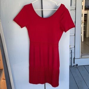 Burgundy knit Sandro Paris cocktail dress, size 6
